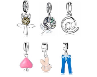 100% Genuine 925 Sterling Silver Sweet Dessert Lollipop candy Sweetie Pendant Charms fit Women Charm Bracelets Fine Jewelry 100% Genuine 925 Sterling Silver Sweet Dessert Lollipop candy Sweetie Pendant Charms fit Women Charm Bracelets Fine Jewelry