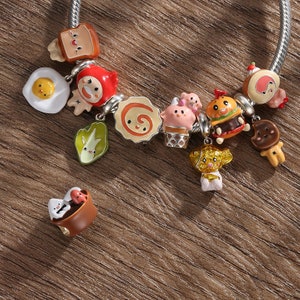 Wow Charms 925 Sterling Silver Chams Cute Food Handmade Enamel Beads Pendant. Charms fit for Pandora Bracelets.