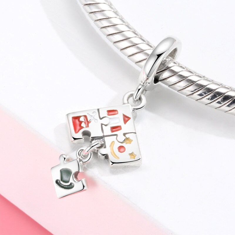 Wow Charms 925 Sterling Silver Chams Colorful Circus Theme