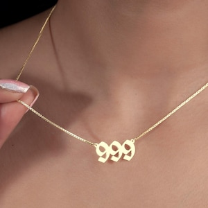 Custom Dainty Angel Number Necklace, Personalised 925 Silver & Gold Number Jewelry, Birthday Gift, Gifts For Her, Mother day gift