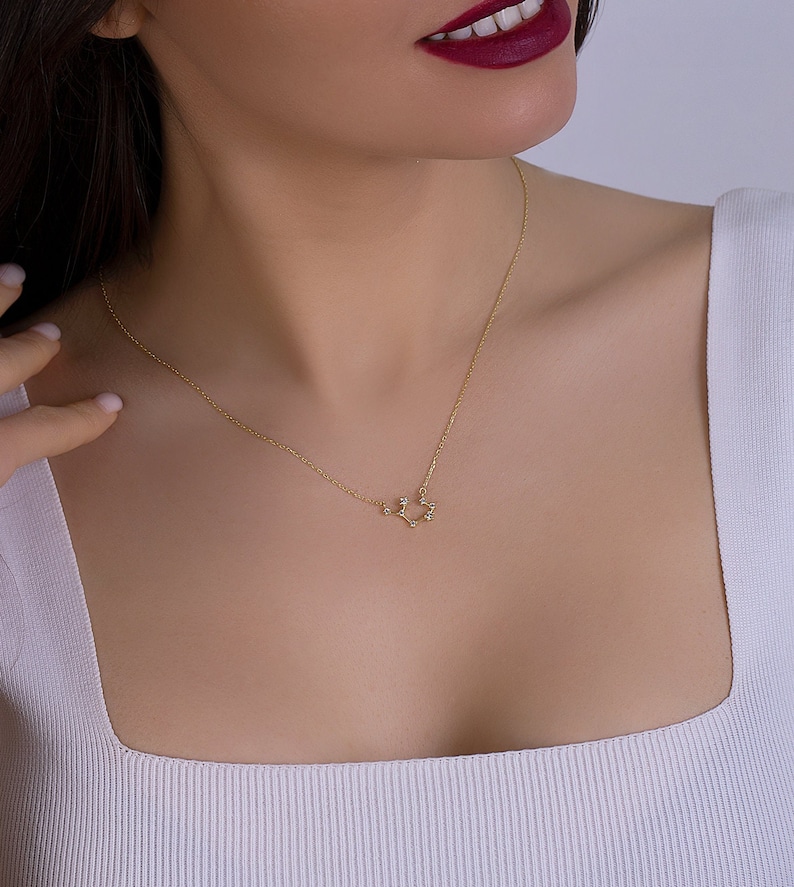 zodiac necklace, personalised astrology necklace,  dainty jewellery, minimalist necklace, leo, cancer, constellation, celestial, scorpio, sagittarius, horoscope necklace, capricorn, aquarius, libra, aries, taurus, pisces, gemini, Christmas gift