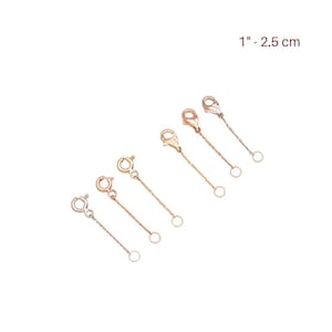 Gold Chain Extender - Silver Necklace Extender - Bracelet Extender - 1 inch - 2 inches - 4 inches