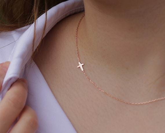sideways cross necklace tiffanys
