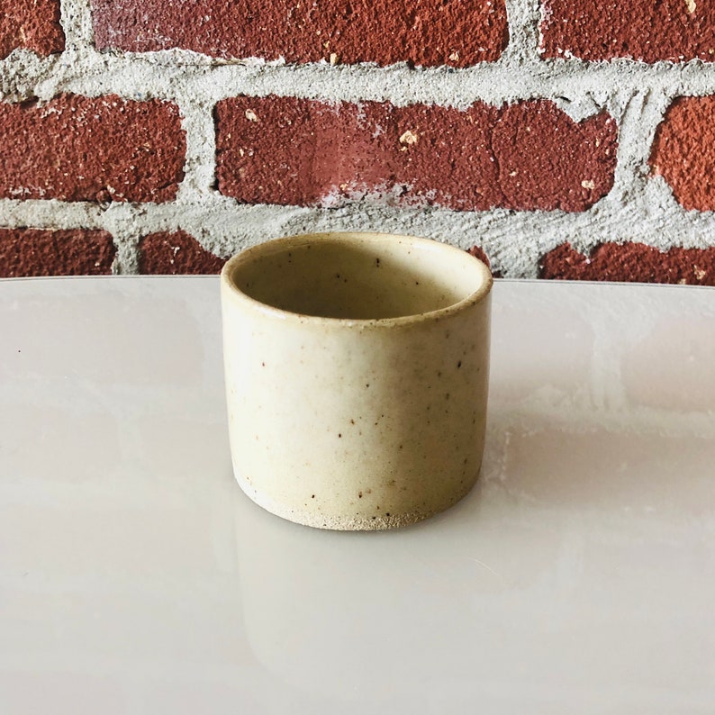 Handmade hand thrown tea cup / mug in clear glossy image 0