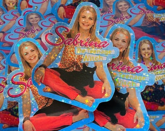 Sabrina The Teenage Witch y2k Glitter Sticker