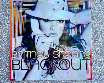 Britney Spears BLACKOUT Holographic Sticker: Y2K Pop Princess