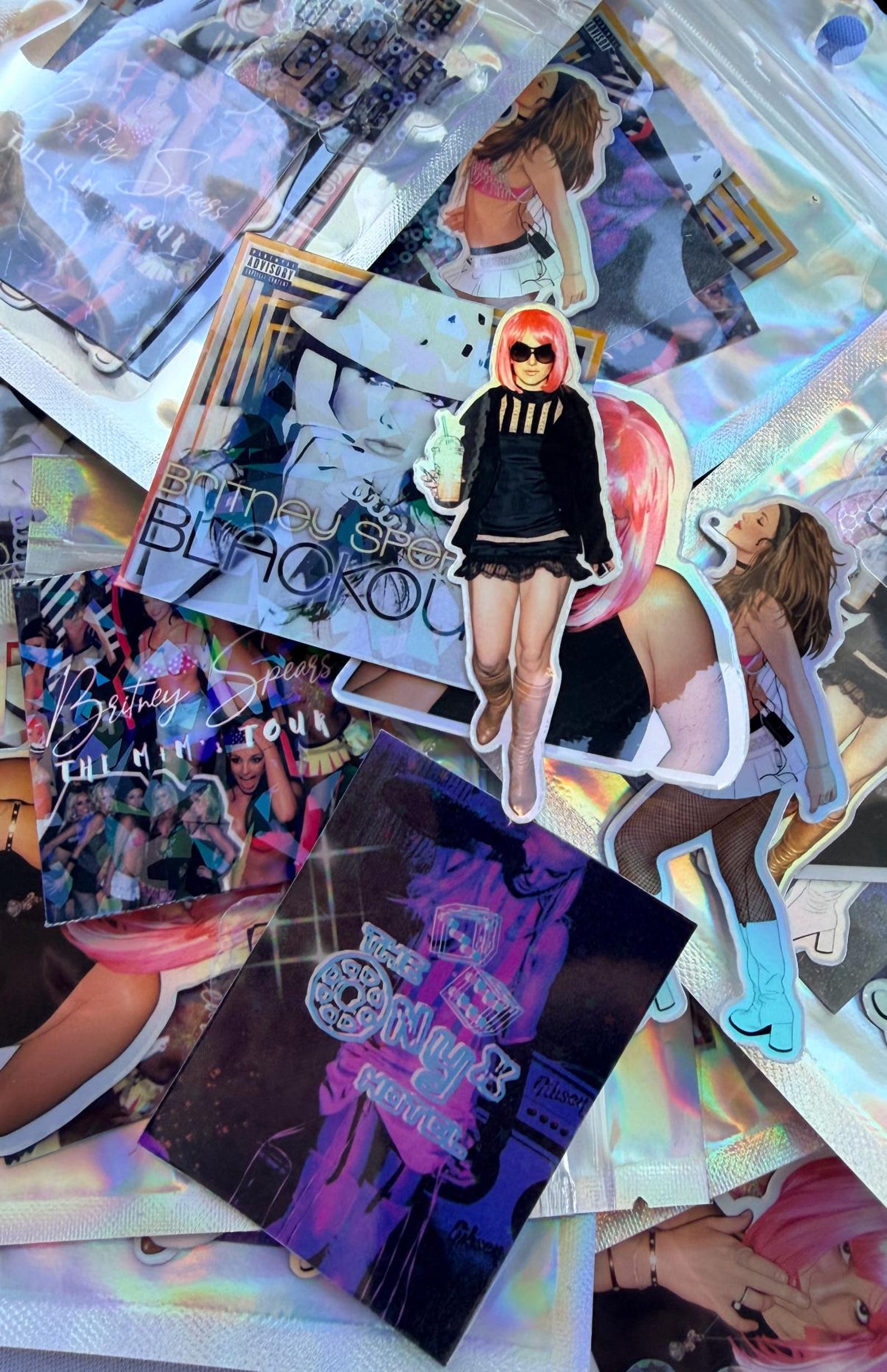Britney Spears Blackout Sticker Pack | Y2K Pop Culture, Waterproof ...