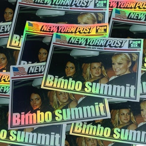 BIMBO SUMMIT HOLO y2k Sticker