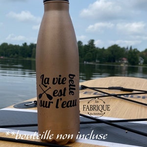 Décalque « la vie est belle sur l’eau »