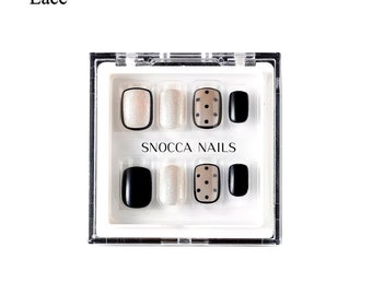 Press On Nails Short / Short Press On Nails / Press On Nails Set / Glue On Nails Short | French Nails / French Ombre