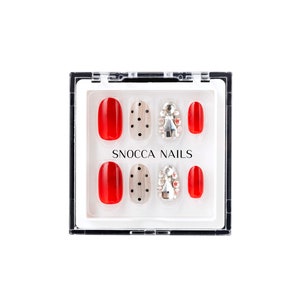 Press On Nails Short | Short Press On Nails | Short Glue On Nails | Fake Nails Short | Short Nails | Ready To Ship | Red