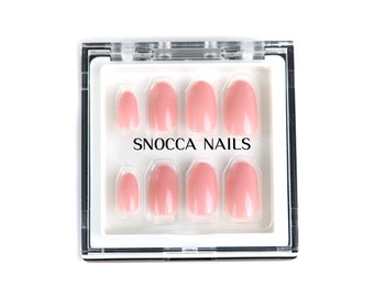 Press on nails | Short press on nails | Pink press on nails | Ready to ship press on nails | Short Nails with glue