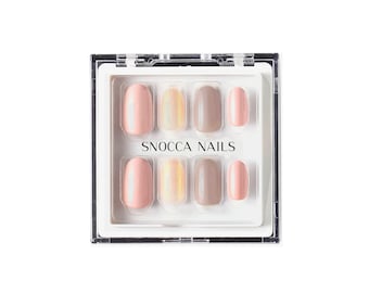 Press On Nails Round | Round Press On Nails | Short Round | Glue On Nails Round | Fake Nails Round | Acrylic Nails Round | Pink