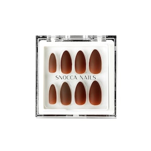Press on Nails Almond Almond Press on Nails Fake Nails - Etsy