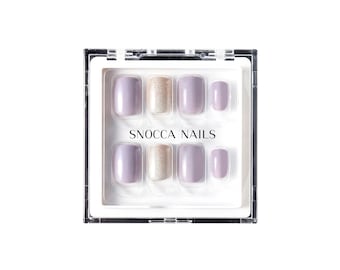Press On Nails Short | Press On Nails Short Square | Short Fake Nail | Glue On Nails Short | Short Acrylic Nails | Ready To Ship | Purple
