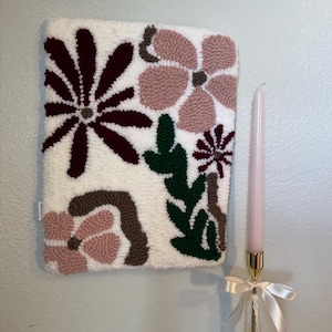 Tufted Wall Art, Boho Wall Decor, Textile wall hanging