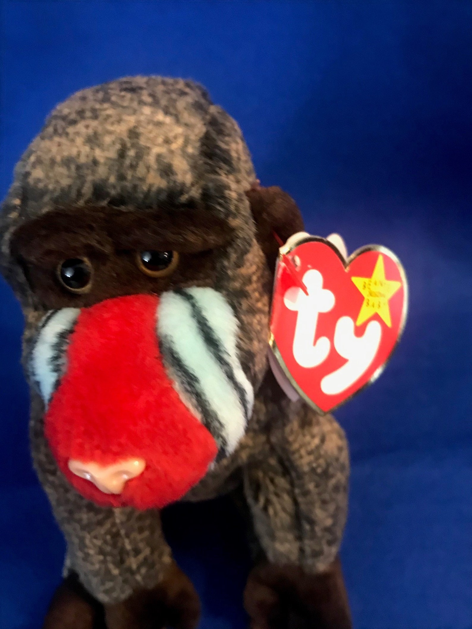 TY cheeks Beanie Baby With Holographic Label and - Etsy