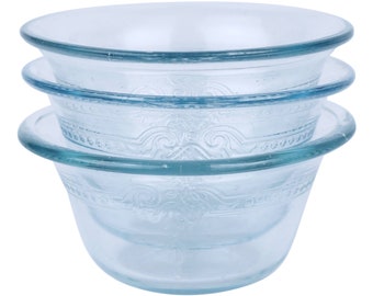 Four Vintage Fire King Custard Glass Dessert Bowls Custard Etsy