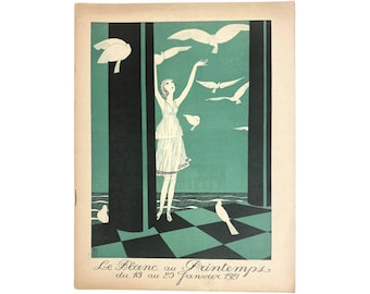 1921 Grands Magasins du Printemps Paris Katalog Vente Blanc Eduardo Garccia Benito Cover