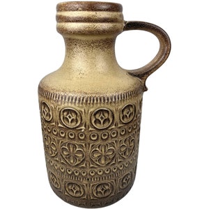Large Mid Century Scheurich Foligno Floor Vase West German Pottery 15.5” Tall 489-39
