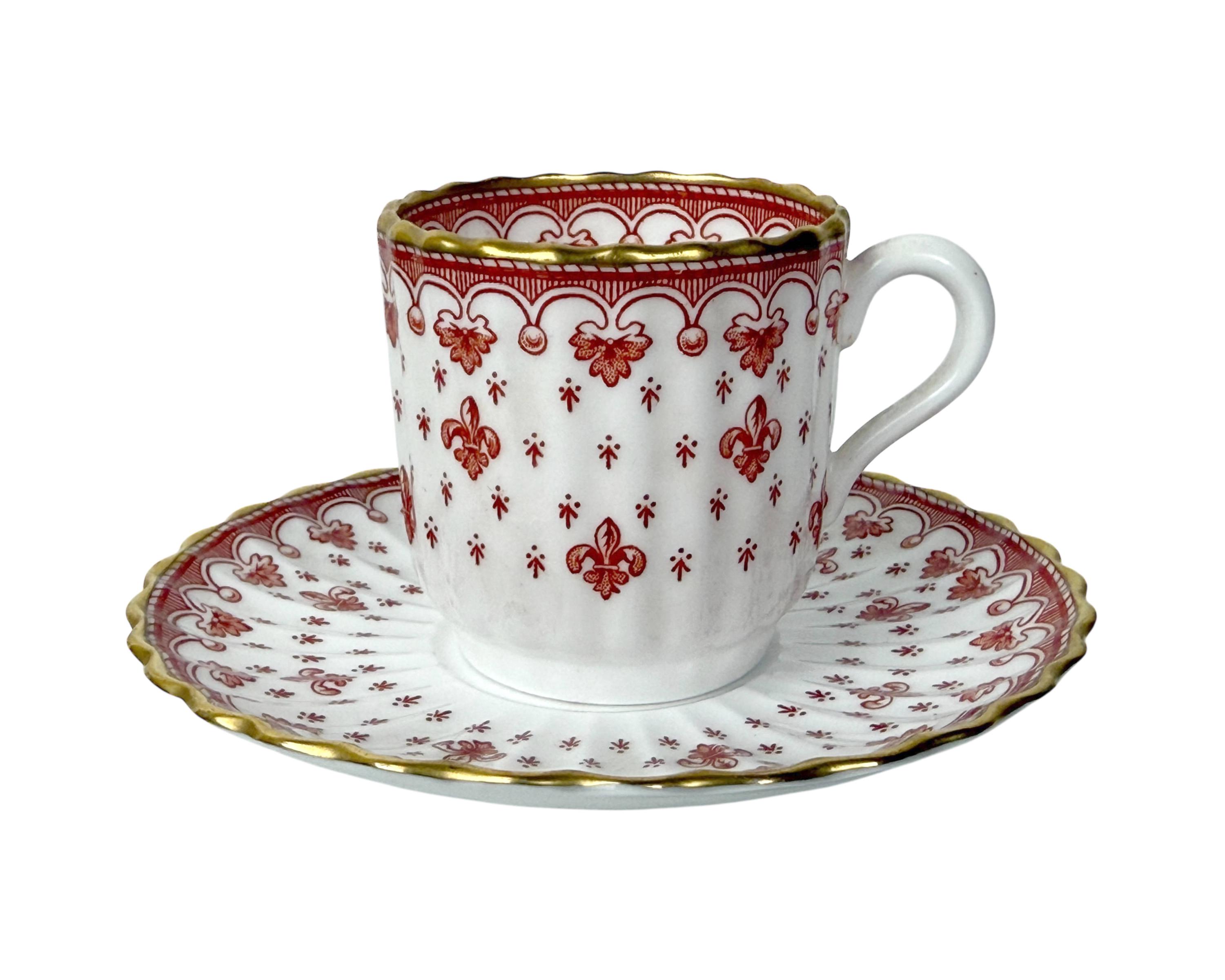 Fleur De Lys Red Spode - Etsy