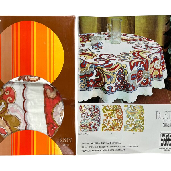 Italian Tablecloth Etsy