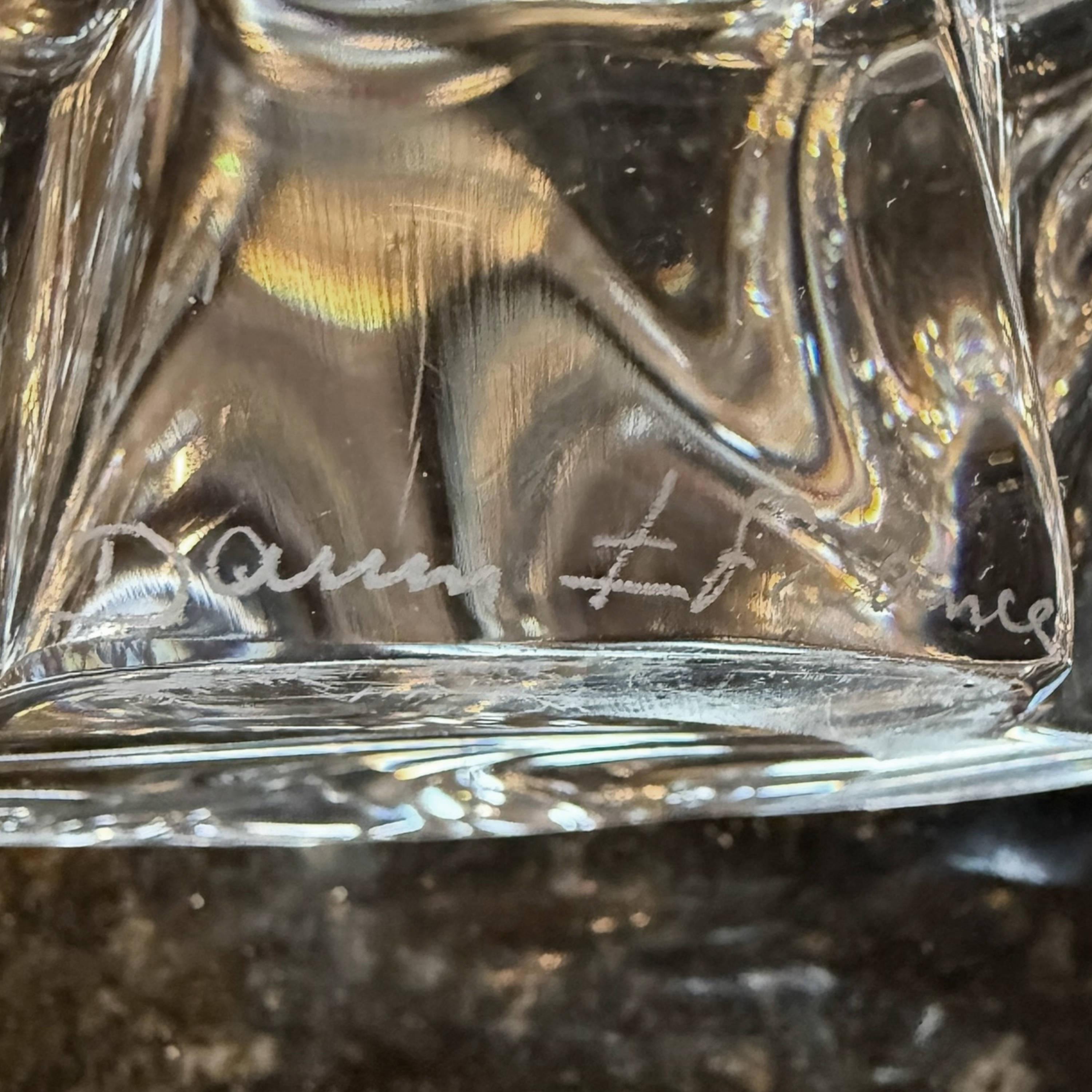 Vintage Daum France Crystal Stretch Centrepiece – Signed