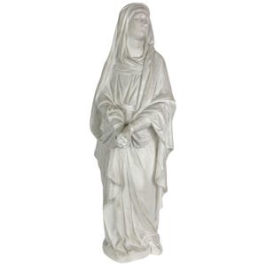 Vintage Our Lady of Sorrows Plaster Statue Virgin Mary Louis Jobin Quebec