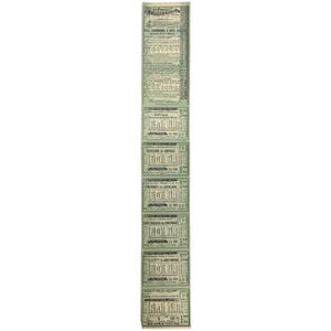 Antike 1880er Jahre Bahnkarte – East Tennessee, Virginia and Georgia Eisenbahn – DL&W