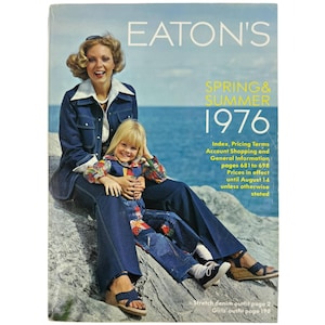 Vintage 1976 Eatons of Canada Mail Order Catalog Last Catalogue Issued