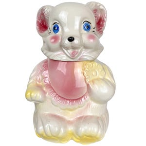 Vintage 1940s Teddy Bear Cookie Jar Royal Ware Pottery