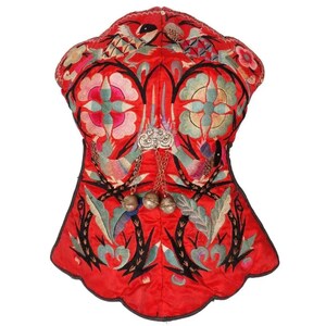 Vintage Childs Tiger Hat with Silk Embroidery