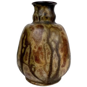 Antique Dutch Vase Studio Pottery Signed Leben G Swalmen Holland