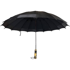 Art Deco 1920s Parasol Carved Cream Corn & Black Bakelite Handle