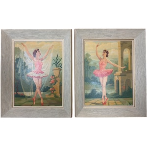 Pinturas vintage PBN pintadas por número, varanda, balé, artesanato, mestre NA2401-12, 42L