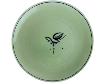 Plato Art Déco Susie Cooper de 1933, 8,75", Crown Works, diseño desconocido, raro