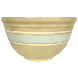 Vintage Watt Ware Yellow Ware Mixing Bowl – 10” – 1930s – USA