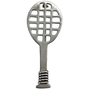 Vintage Tennisschläger Pin Brosche mexikanische Sterlingsilber Mexiko 925 signiert