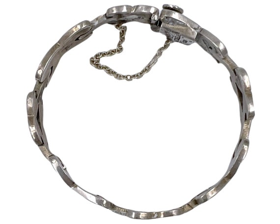 Vintage Taxco Sterling Bracelet Mexican Silver Signed JS Vintage Taxco Sterling Bracelet Mexican Silver Signed JS