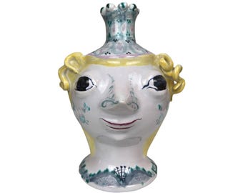 Early Bjorn Wiinblad Head Vase Signed & Dated 1950