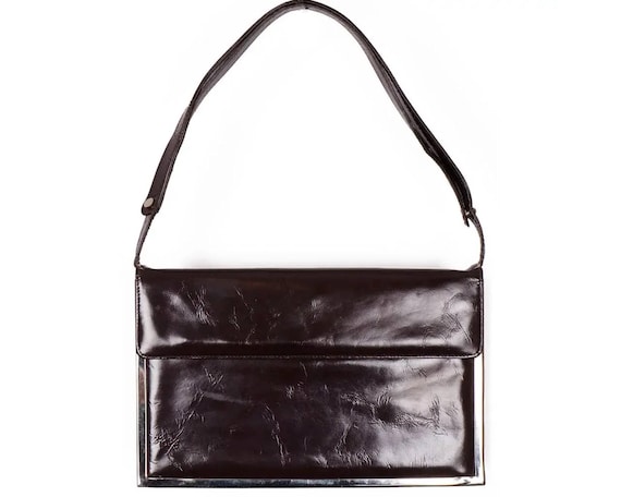Vintage 1960s Charles Jourdan Leather Handbag Purse