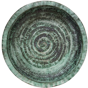 Mid Century Modern Scandinavian Studio Pottery Bowl Form Charger