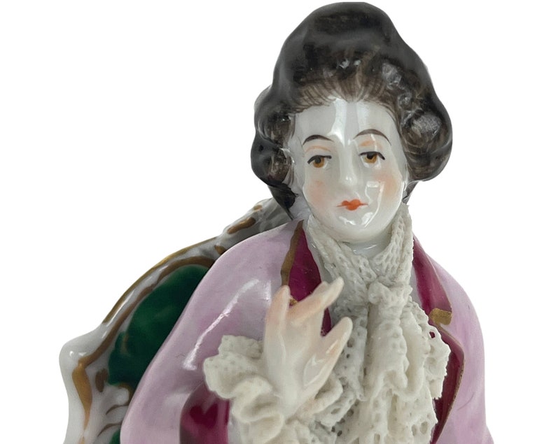 Antique Aelteste Volkstedt Porcelain Figurine of 18th C Court Etsy