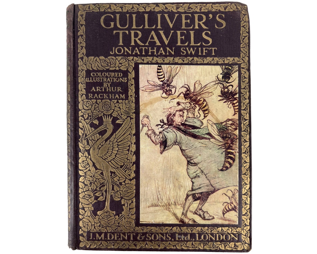 Antique Childrens Book Gullivers Travels Jonathan Swift W - Etsy