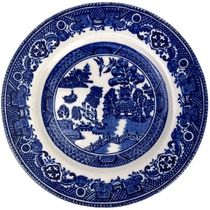 Vintage 1930s Blue Willow Bread and Butter Plate Alfred Meakin Old Willow 6.5”
