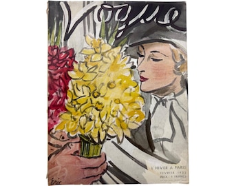 Portada de la edición completa de febrero de la revista Vogue francesa de 1933 con Carl Eric Erickson