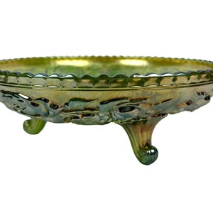 Antique Imperial Carnival Glass Lustre Rose Centrepiece Float Bowl Open Rose American Beauties