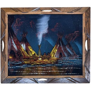 Native America Velvet Painting - Etsy