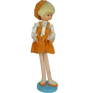 Vintage 60s Mod Doll Made in Japan Long Stockinette Legs