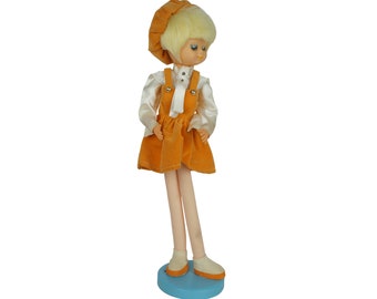 Vintage 60s Mod Doll Made in Japan Long Stockinette Legs